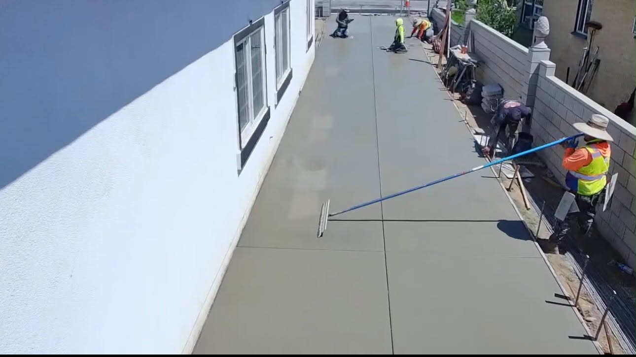 Concrete driveway project