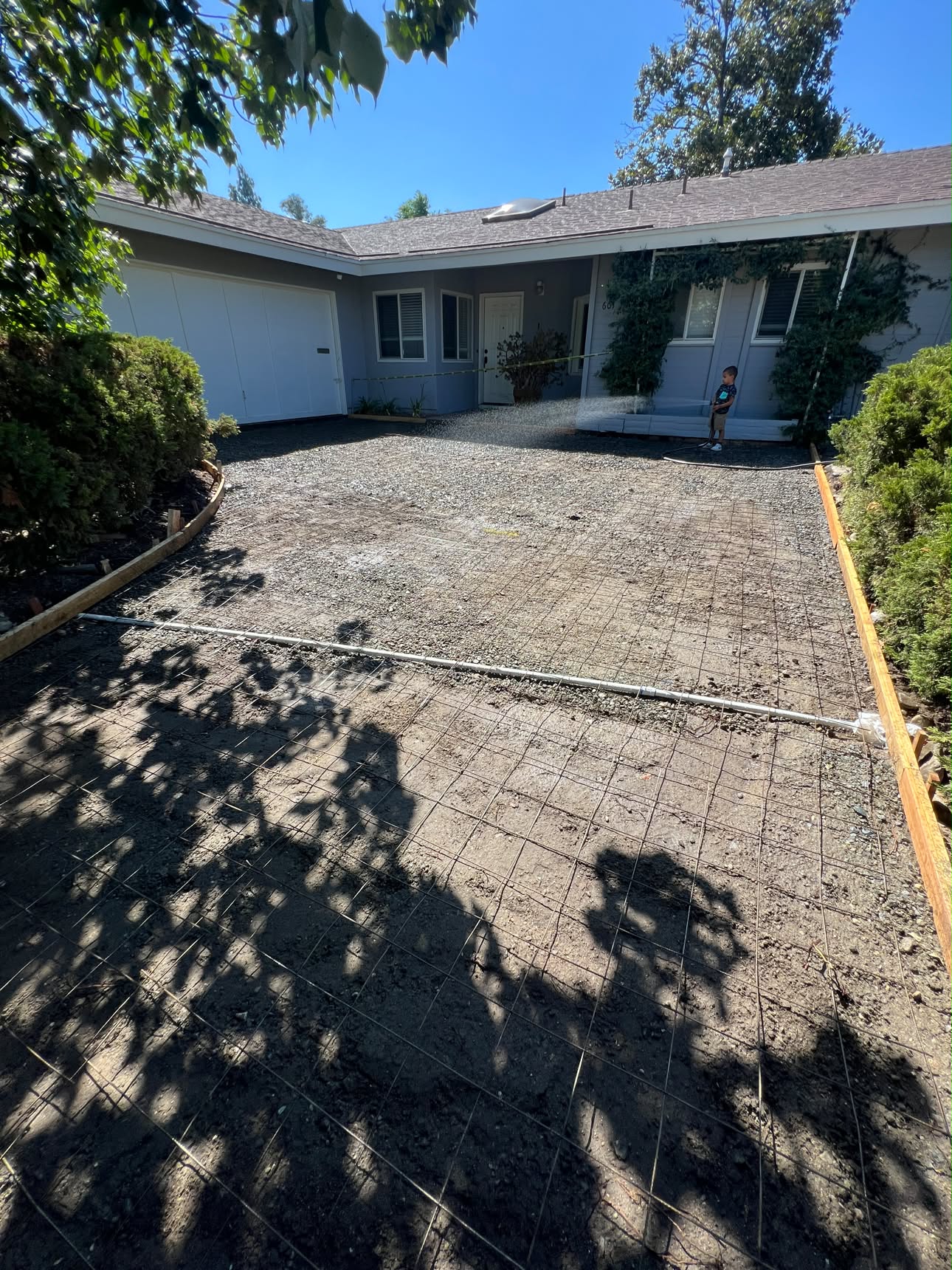 Concrete foundation project