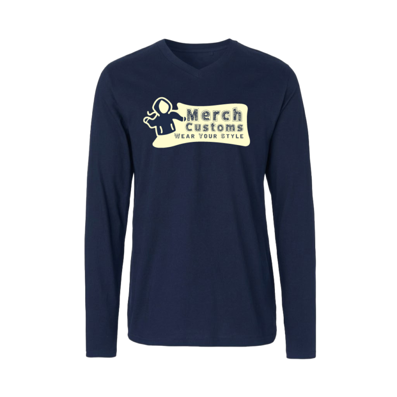 Long-Sleeve V-Neck Shirts